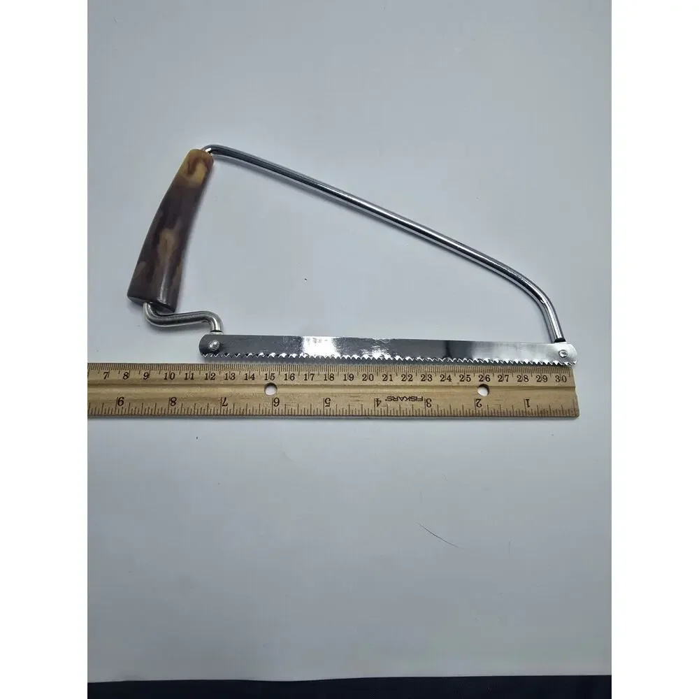 Vintage Mid Century Bakelite Handle Poultry/Meat Kitchen Hand Saw